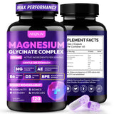 AEQNJV Magnésium Glycinate Complex – bouteille visible, soutien quotidien des muscles et du sommeil.