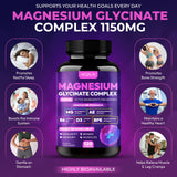 AEQNJV Capsules de magnésium glycinate – formes faciles à avaler et absorption élevée potentielle.