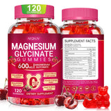 AEQNJV gommes magnésium glycinate 600 mg – bouteille ouverte favorisant relaxation nocturne