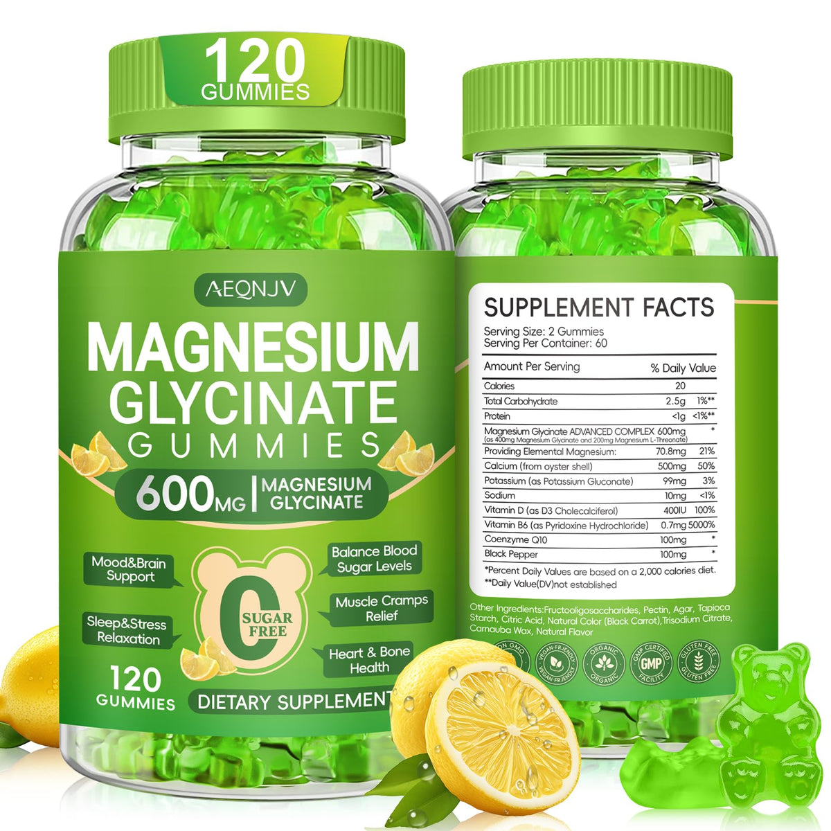 AEQNJV gommes au citron: saveur légère et calme potentiel