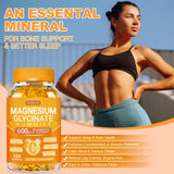 AEQNJV gummies magnésium glycinate bouteille 2-pack – pratique pour la famille