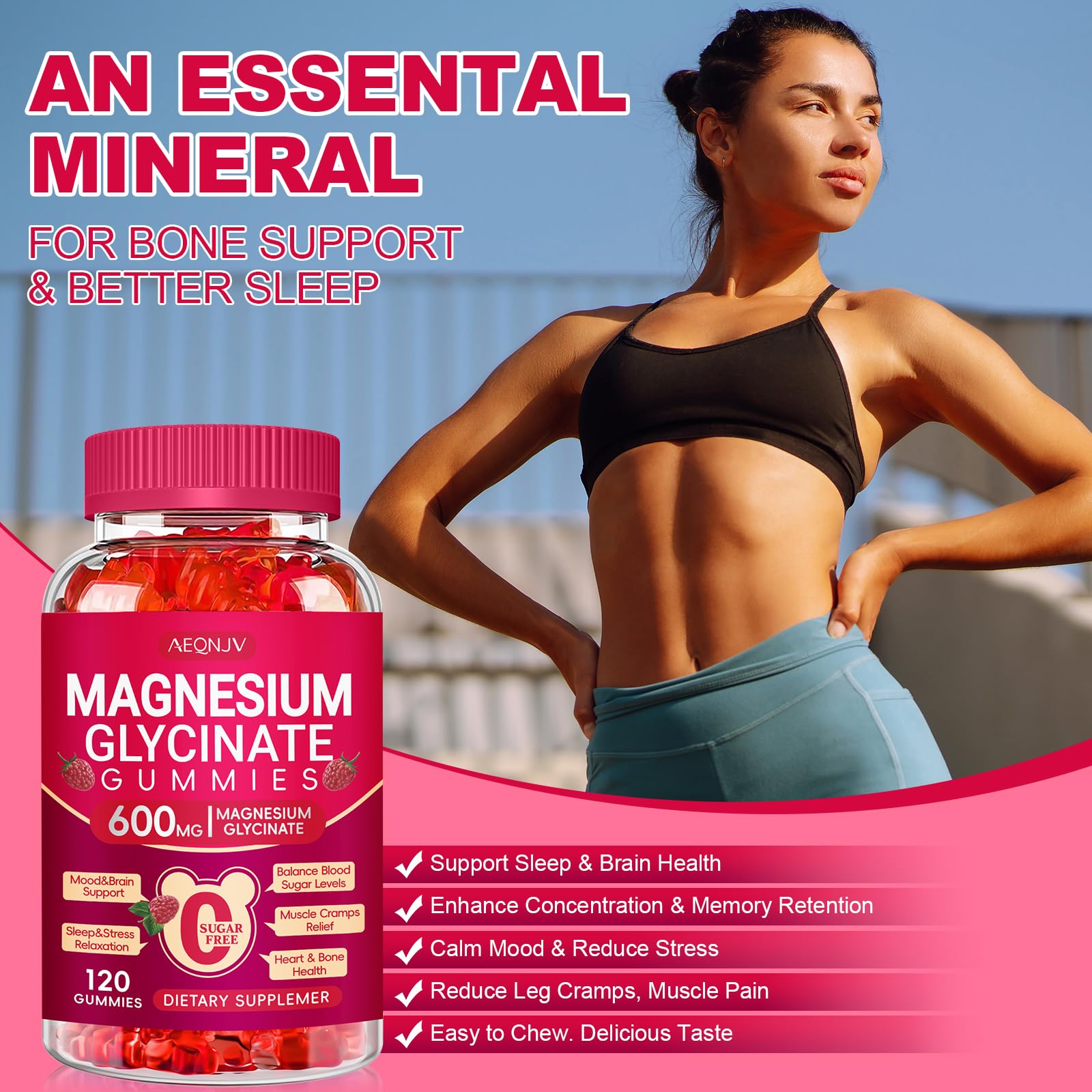 Ingrédients clés AEQNJV: potassium, CoQ10, calcium, vitamine D et B6.