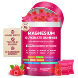 AEQNJV Magnésium Glycinate Gummies, bouteille, soutien relaxation et muscles.