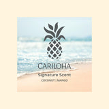 Parfum mangue-coco AERA Cariloha, ambiance tropicale durable.