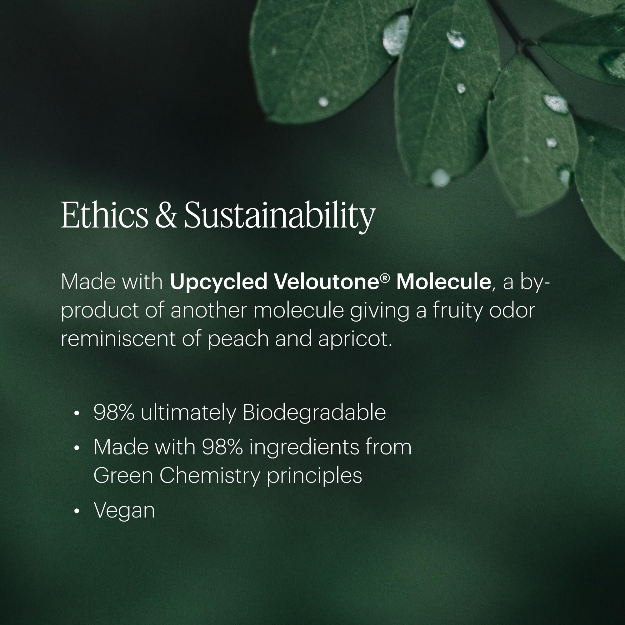 AERA – formulation écoresponsable avec 98% biodégradable et principes de chimie verte.