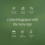 AERA Mini Palo Santo : technologie microgouttes pour une expérience olfactive propre.