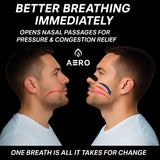 Aero Performance Nasal Strips adhésif résistant à la sueur et à l'huile.