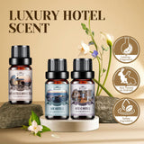 Bouteilles parfumées Aeshory Hôtel HT Hotels, diffusion longue et notes luxueuses.