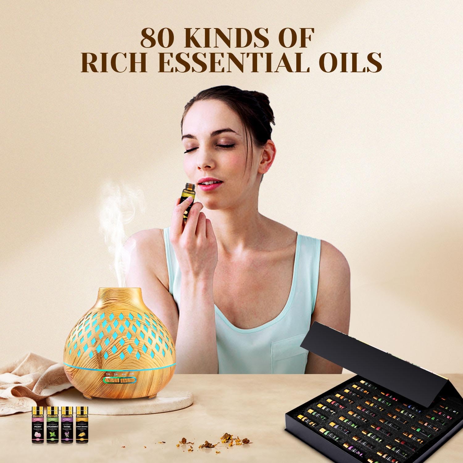 Coffret cadeau Aeshory Saint-Valentin élégant et parfumé.