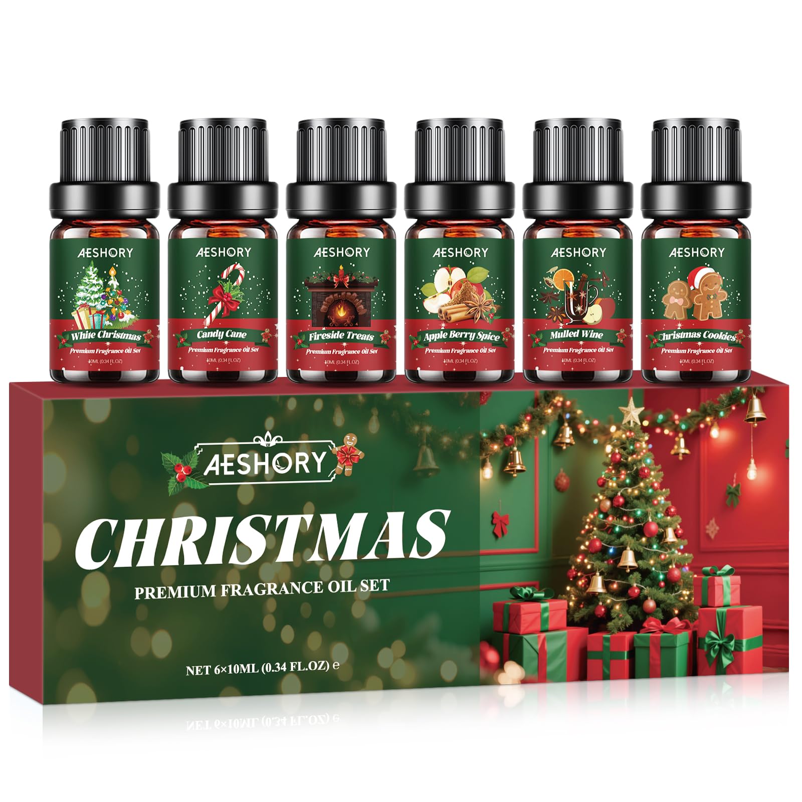 Aeshory Noël Blanc: huile parfumée pour ambiance hivernale apaisante