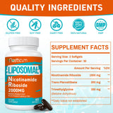 Capsules liposomales Aesticum Nicotinamide Riboside, absorption améliorée.