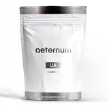 Aeternum UA poudre d’Urolithine A dans un pot, pure et sans additifs.