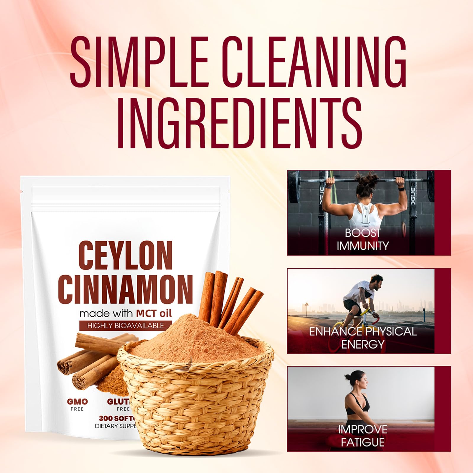 Aevezom cannelle de ceylan, gélules imbibées d'huile MCT pour meilleure absorption.