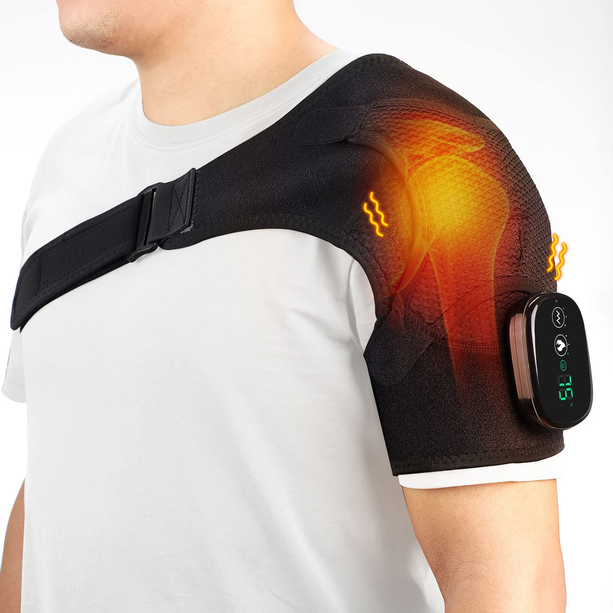 AFDEAL épaule sans-fil chauffée pour un confort durable.