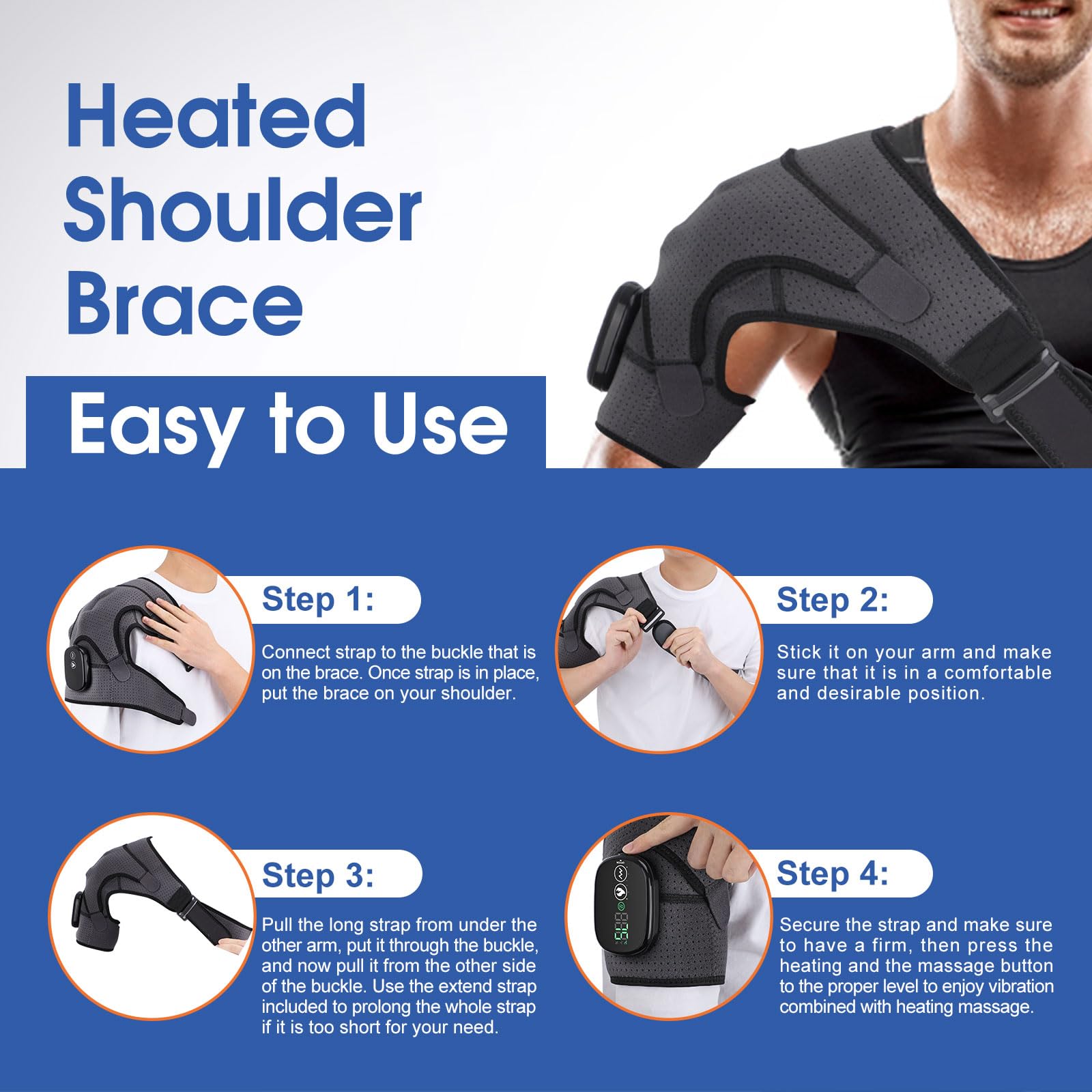 AFDEAL trois modes de vibration pour relaxation musculaire