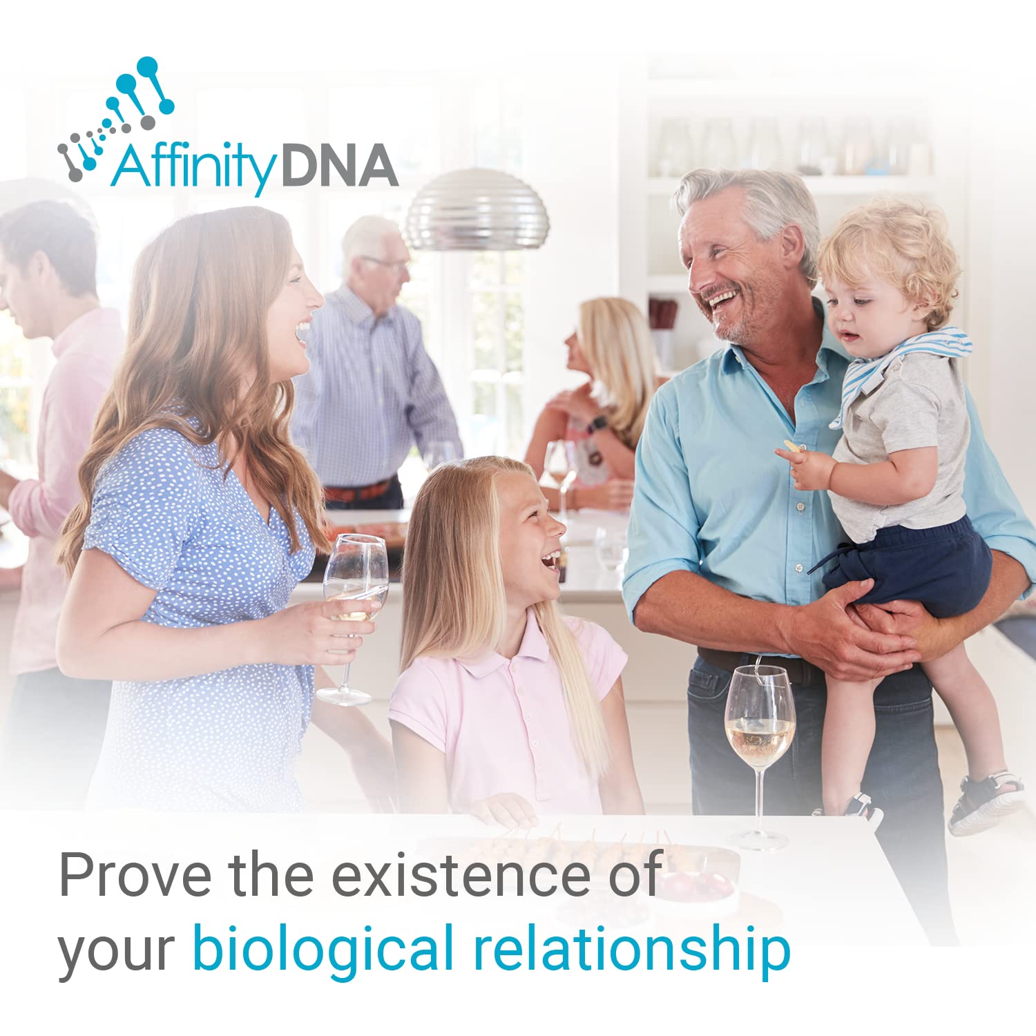 AffinityDNA enveloppe retour prépayée garantissant confidentialité.