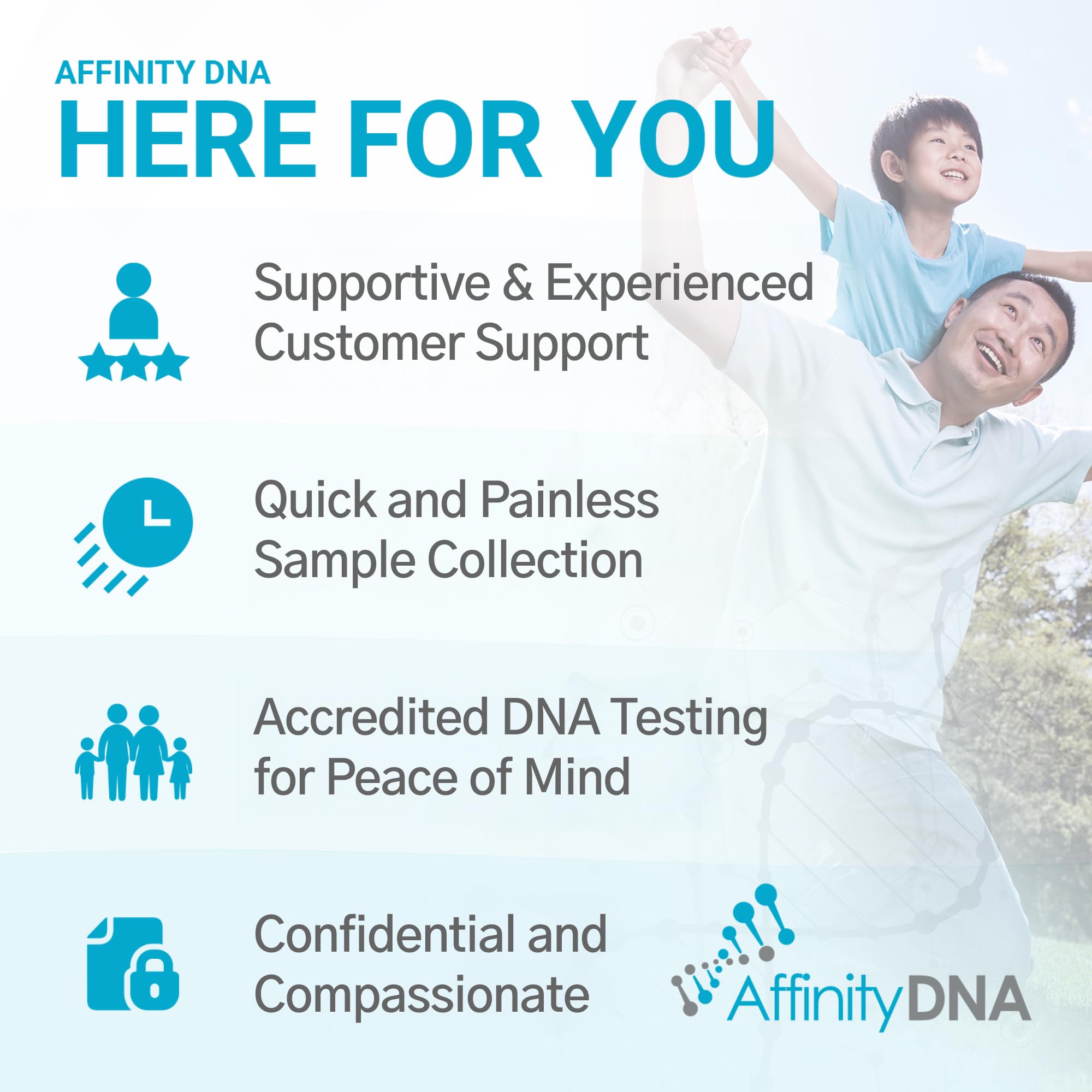 Formulaire de consentement AffinityDNA: consentement simple et clair.