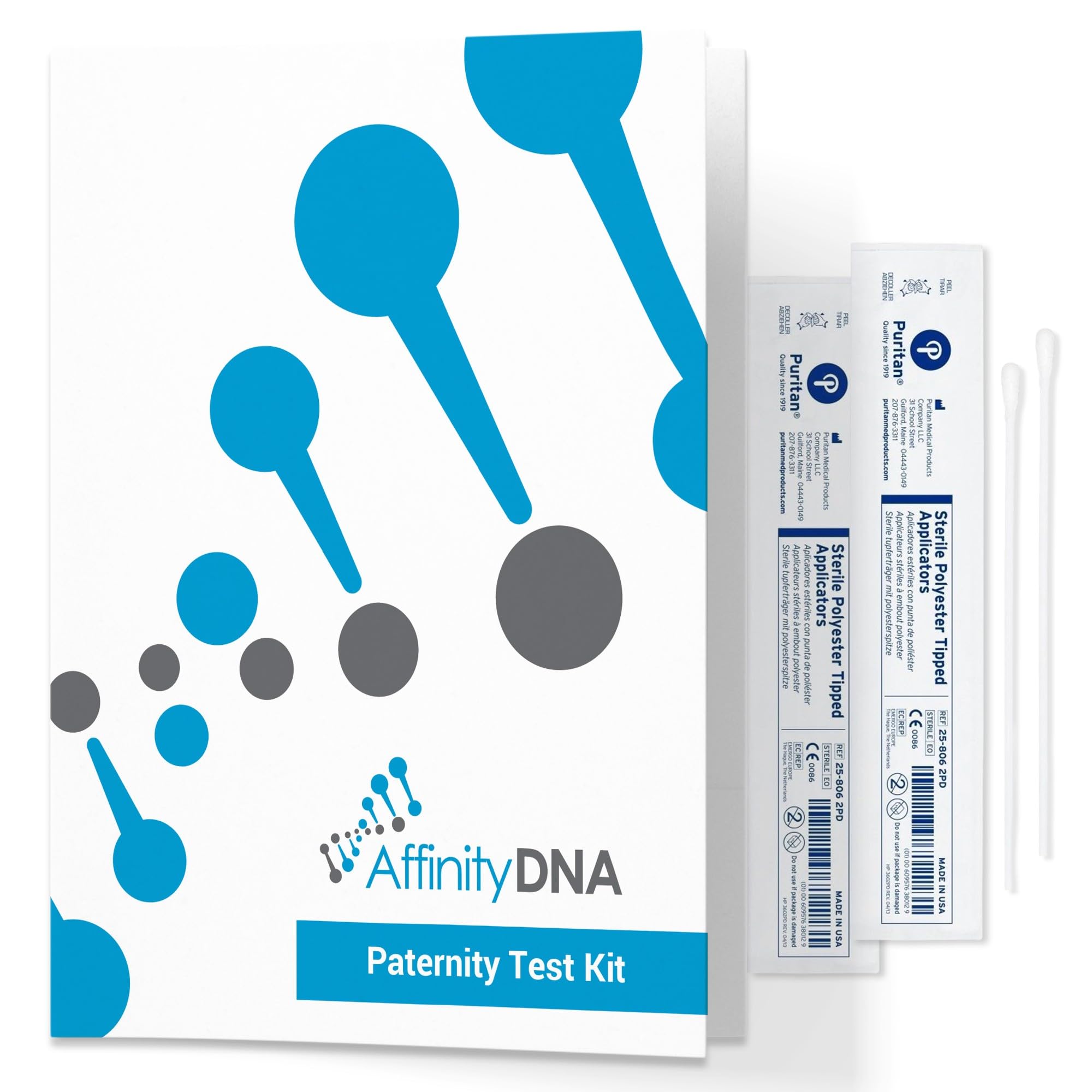 AffinityDNA kit-paternité emballage discret: confidentialité assurée lors de l'envoi.