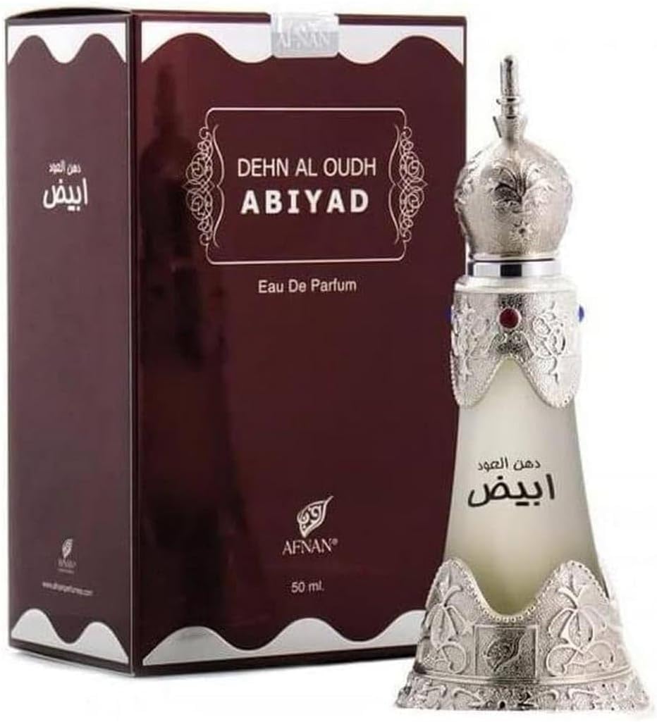 Afnan Dehn Al Oud Abiyad, étui élégant, transport pratique lors de déplacements.