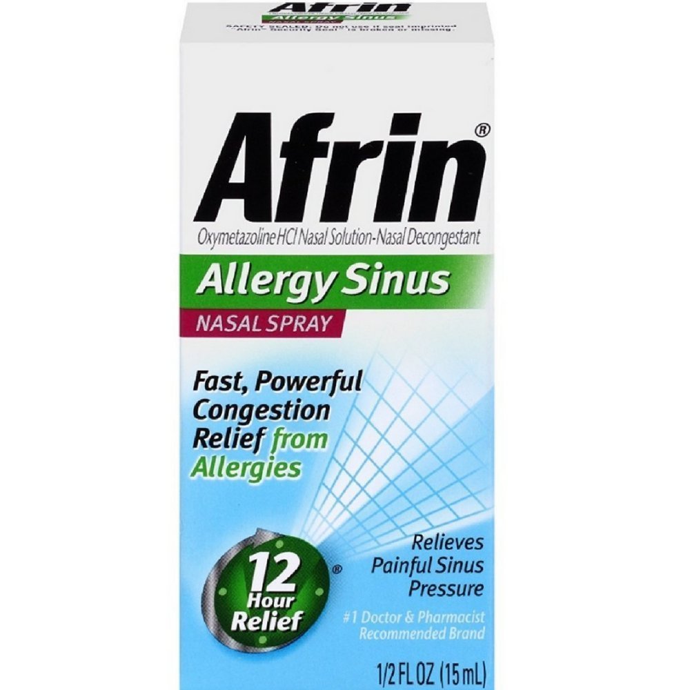 Afrin aérosol nasal 12 heures: soulagement rapide de la congestion nasale