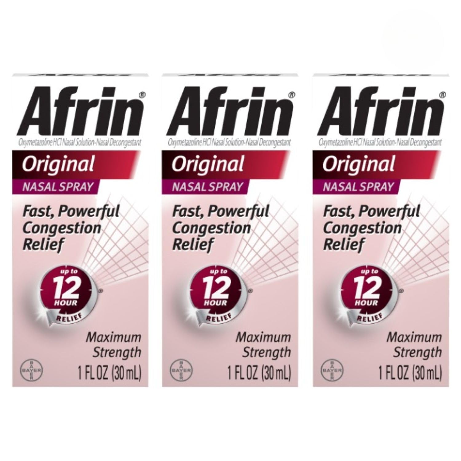 Afrin Original - pompe nasale en bouteille de 30 ml pour soulager rapidement la congestion.
