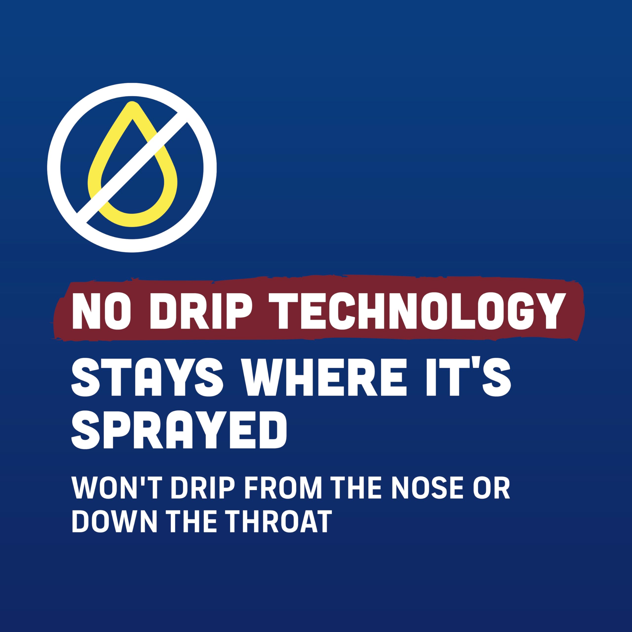 Embout spray Afrin sans goutte — application propre et précise.