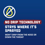 Embout spray Afrin sans goutte — application propre et précise.