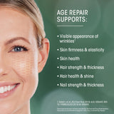 Ouverture d'un sachet Age Repair Lipo-Sachets pour démarrer la routine beauté.
