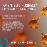 Liquide liposomale Age Repair offrant un éclat potentiel à la peau après dilution.