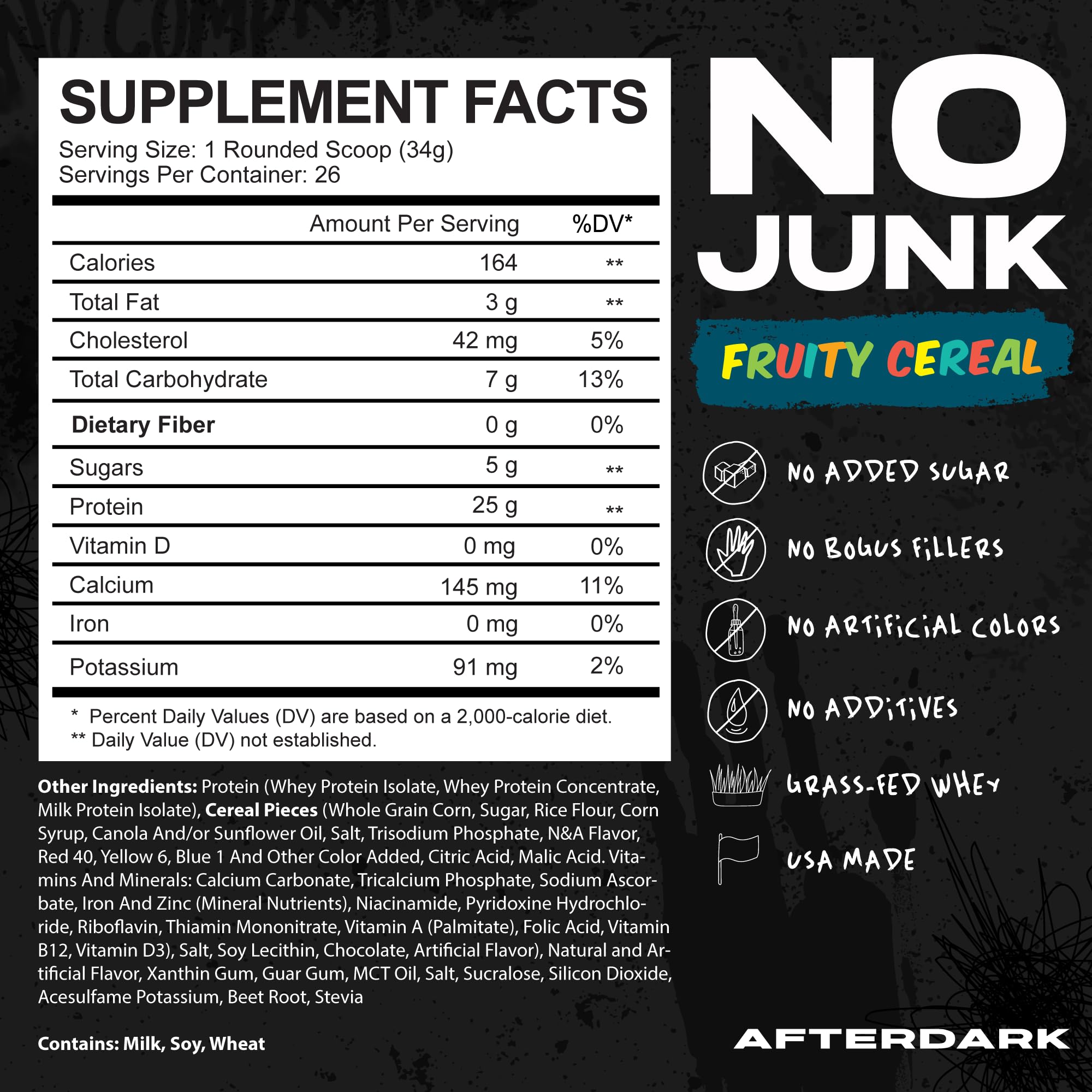 AfterDARK AfterBites: sachet de protéine affichant 25 g protéines