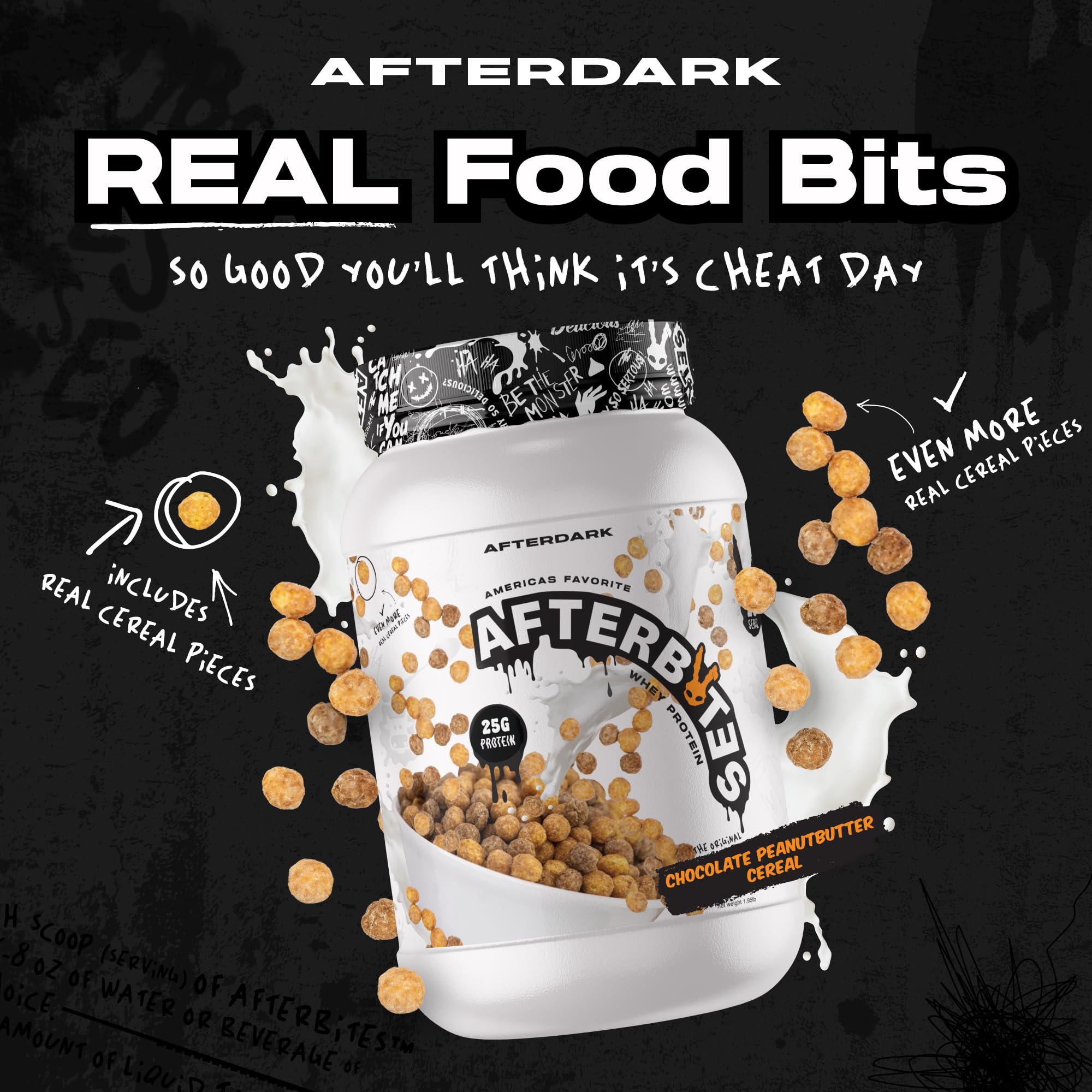 AFTERDARK AfterBites texture lisse rappelant un milkshake après mélange
