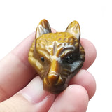 Afucats Tête-loup trou 2 mm : prêt à porter collier ou bracelet.