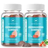 Gomme AFXMATE Ashwagandha dans une bouteille pratique, idéale pour le quotidien.