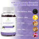AFXMATE Sambucus Gommes – ingrédients clés incluant vitamine C et zinc.