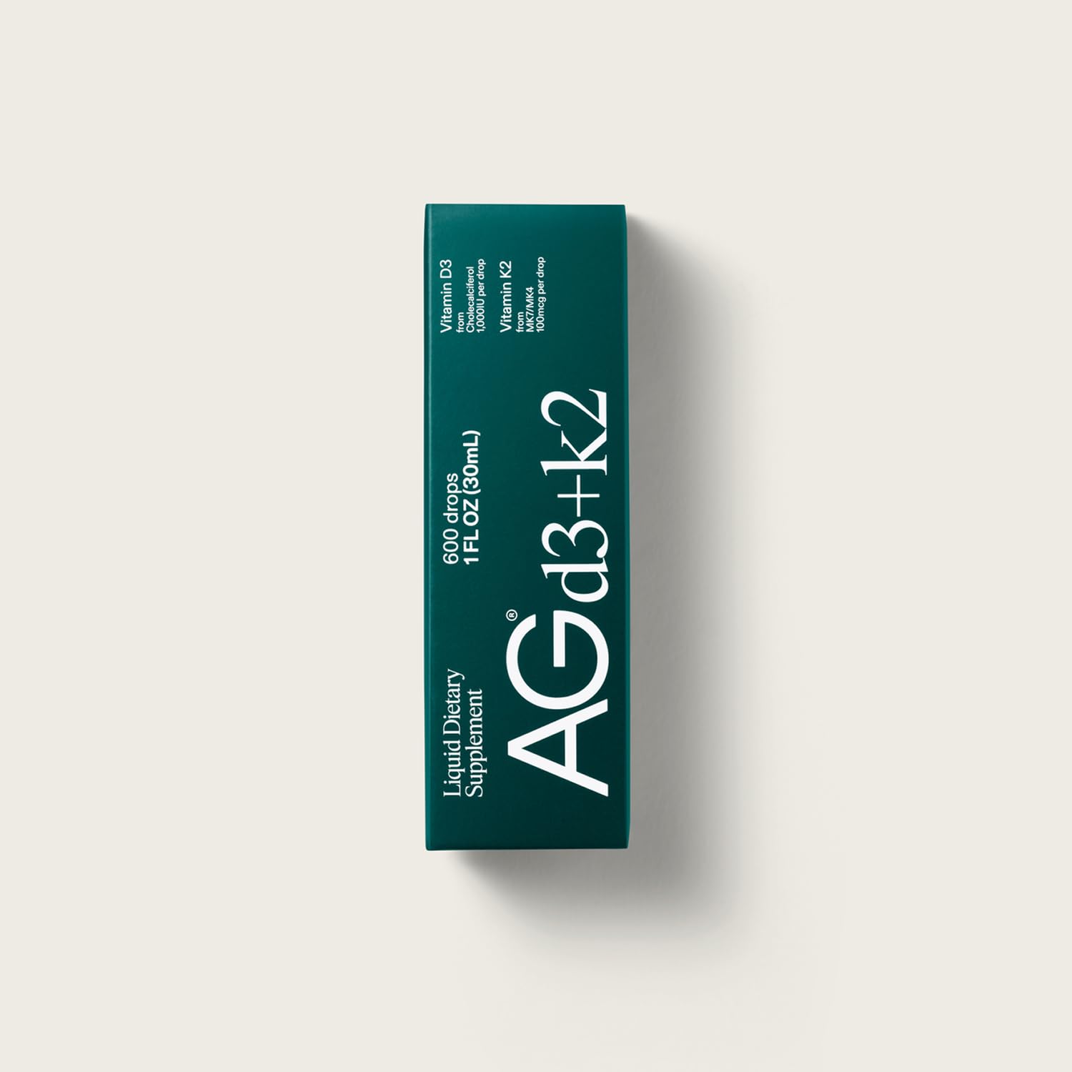 AG1 D3K2: doseur pipette pour dosage personnalisé et absorption optimale.