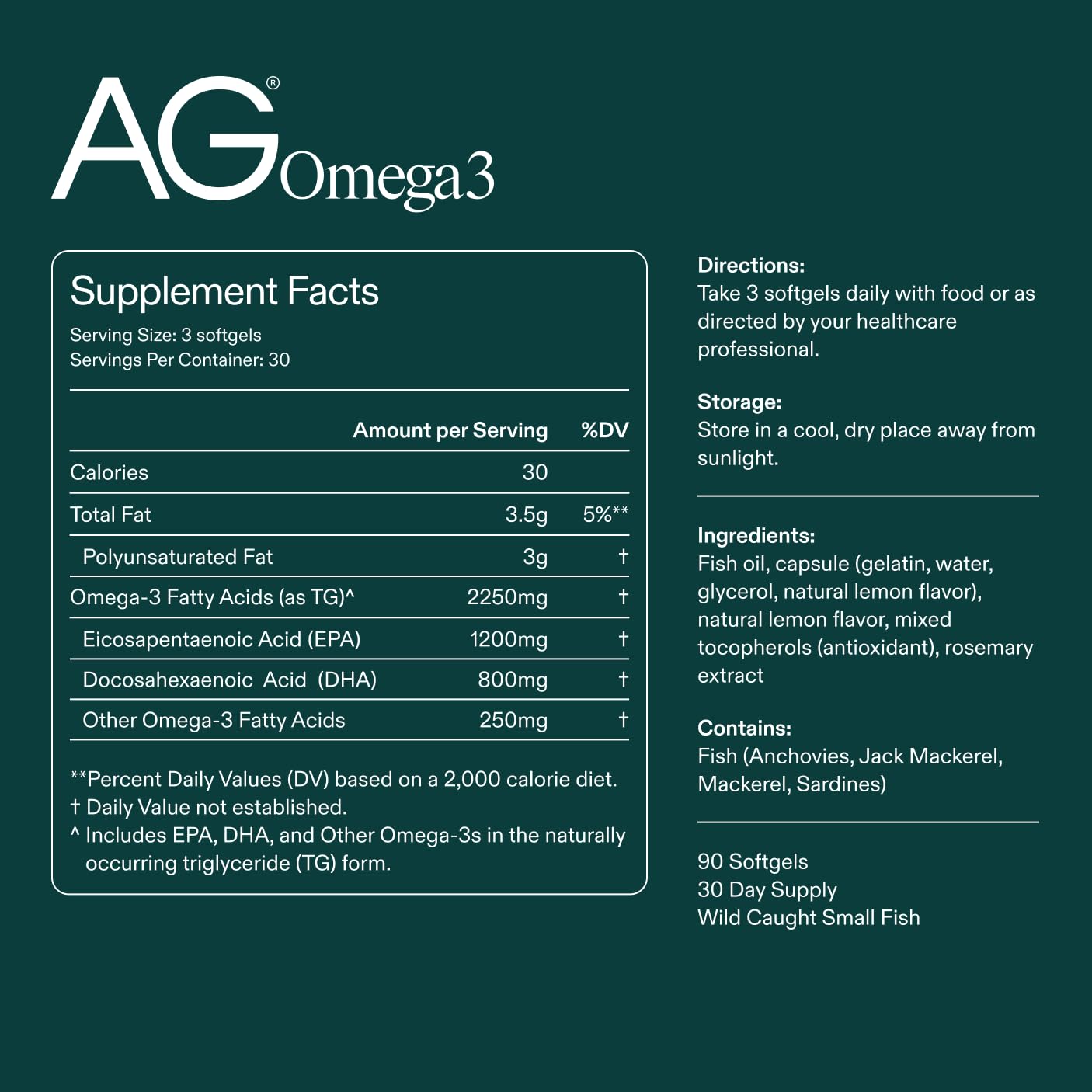 Étiquette AG1 Omega3 certifiée NSF Sport, garantie par des contrôles indépendants