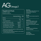 Étiquette AG1 Omega3 certifiée NSF Sport, garantie par des contrôles indépendants