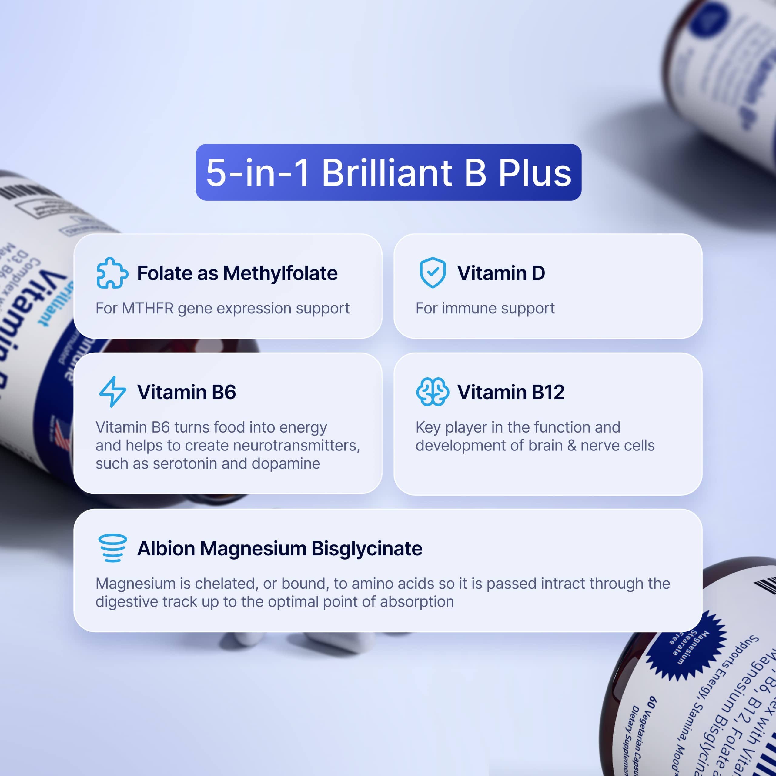 AgeImmune: formule sans niacine et sans additifs indésirables.