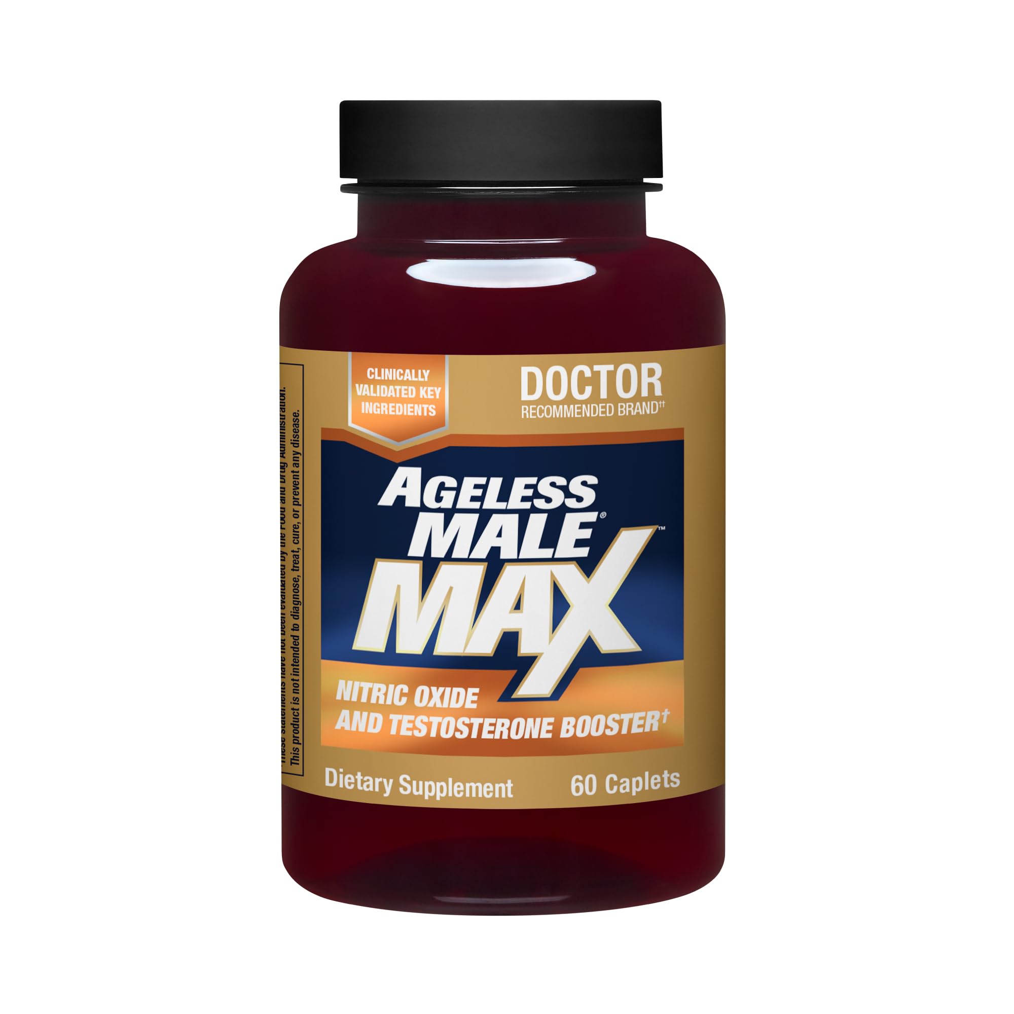 Ageless Male Max bouteille et dosage facilitant une routine sportive
