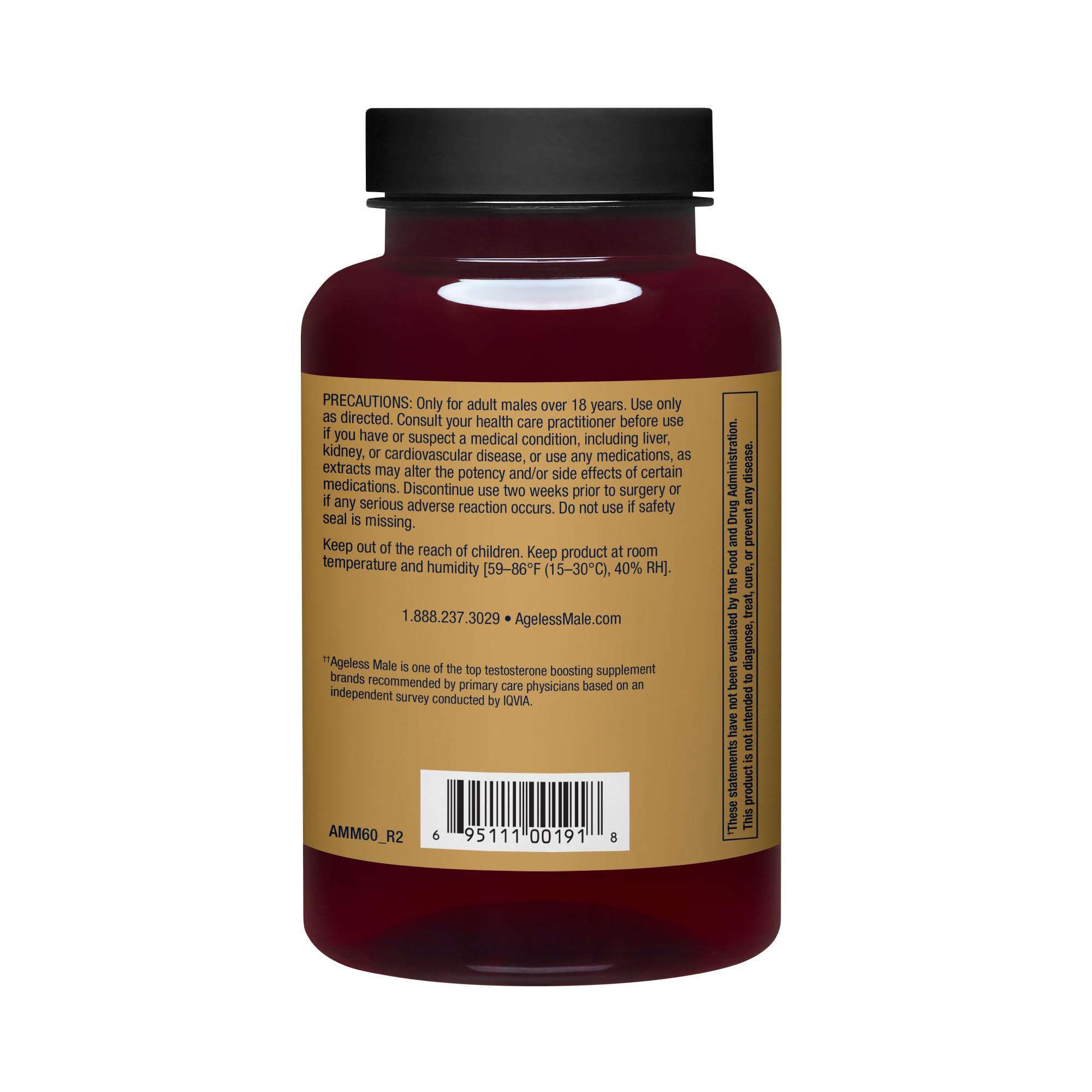 Ageless Male Max capsule pratique pour les séances d’entraînement