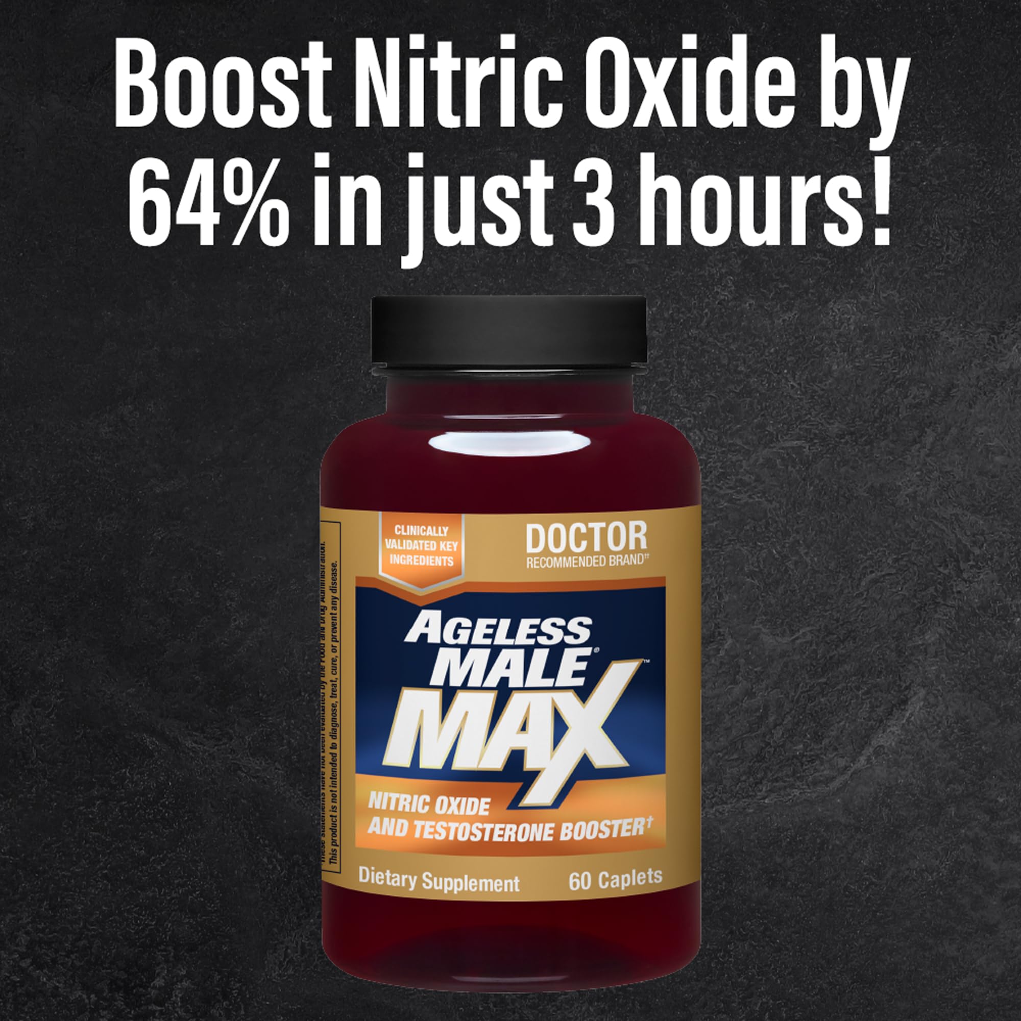 Étiquette NOXPerform et mélange Ageless Male Max, potentiel soutien à l’énergie.