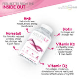 Vitamines D3 et K2 d'AgelessLX, soutien au métabolisme et à la vitalité.