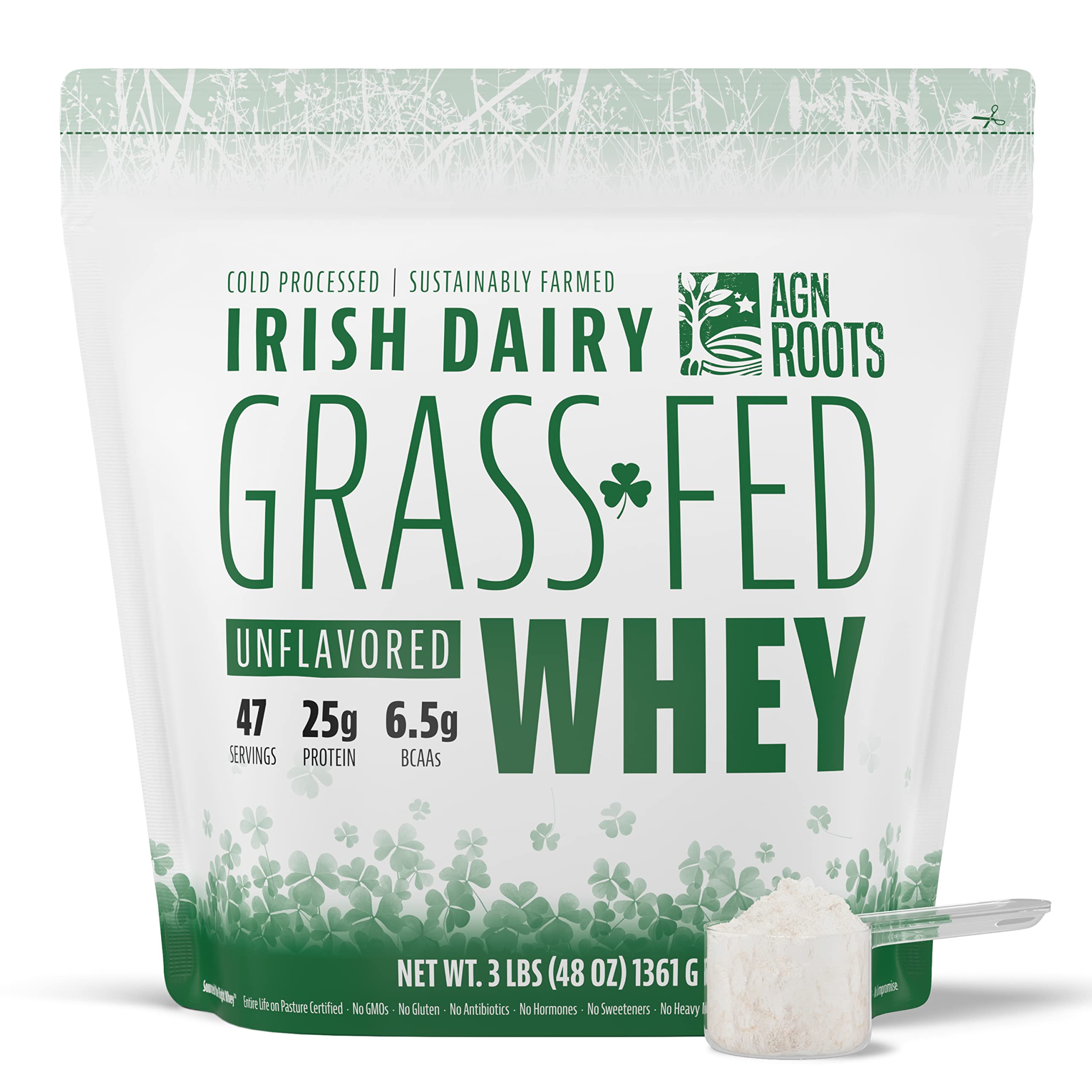 AGN Roots Whey Isolate – poudre non aromatisée prête à mélanger après l’entraînement