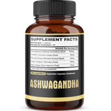 Étiquette Agobi 5in1 Ashwagandha, ingrédients naturels et traçabilité.