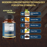 Formule 5 en 1 Agobi avec gingembre, curcuma et rhodiola.