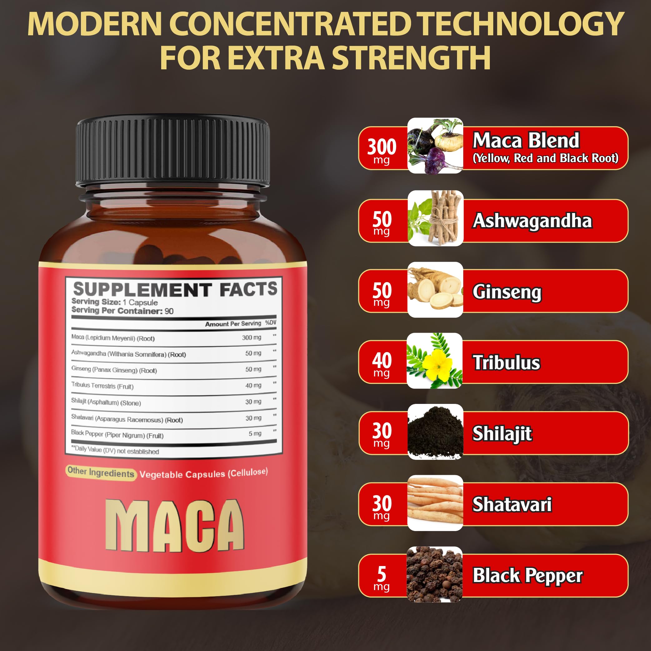 Capsules Agobi Maca et Ashwagandha pour équilibre et endurance.