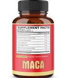 Capsules Maca Agobi au poivre noir pour meilleure absorption.