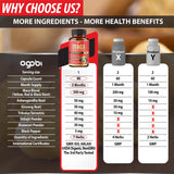 Capsules Agobi Maca et Tribulus pour soutien musculaire et énergie.
