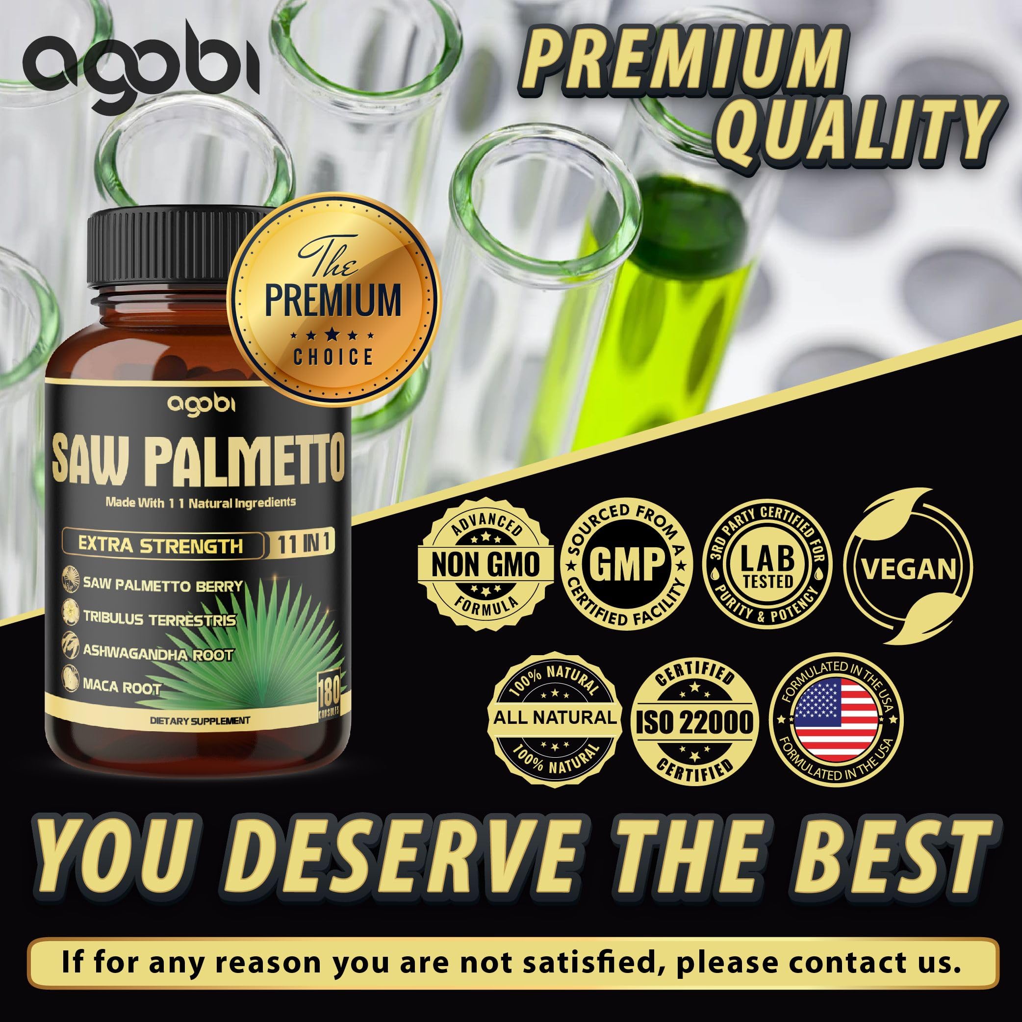 Agobi thé vert – capsules visibles, énergie naturelle et antioxydants potentiels.