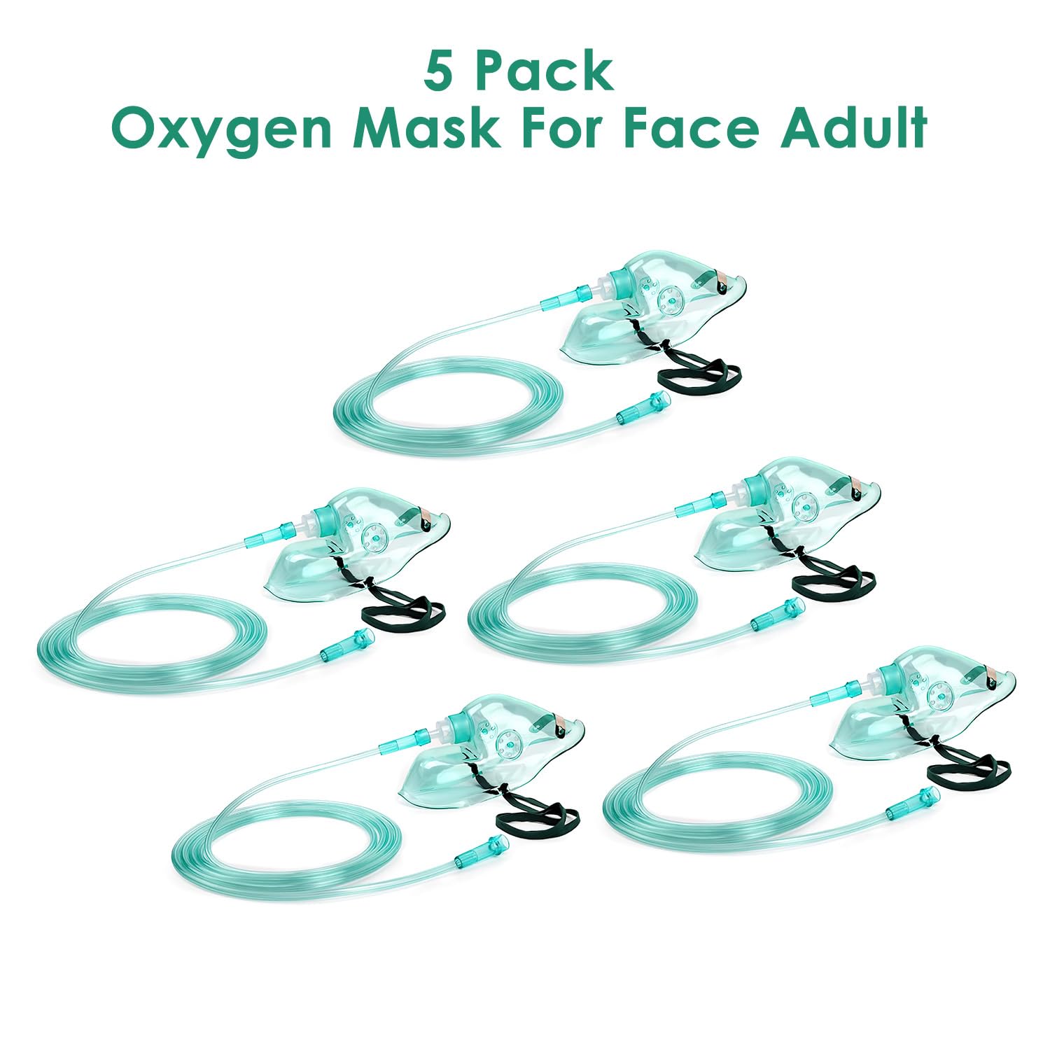 Agooteam emballage – pack de 5 masques et 5 tubulures prêt à l'emploi.